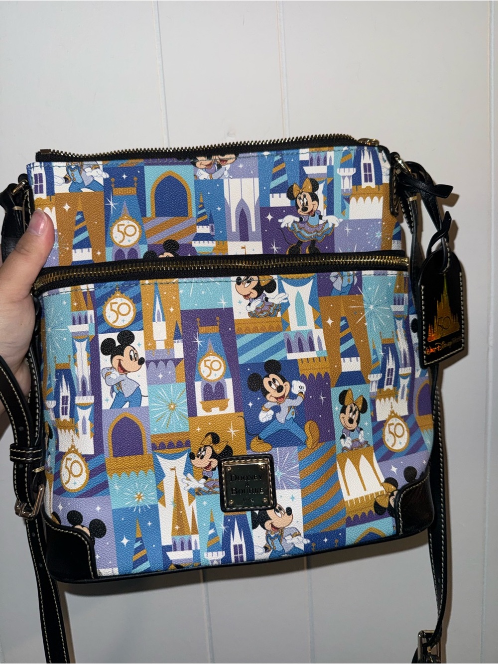* LIMITED EDITION * Dooney & Bourke Mickey & Minnie 50th Anniversary Crossbody